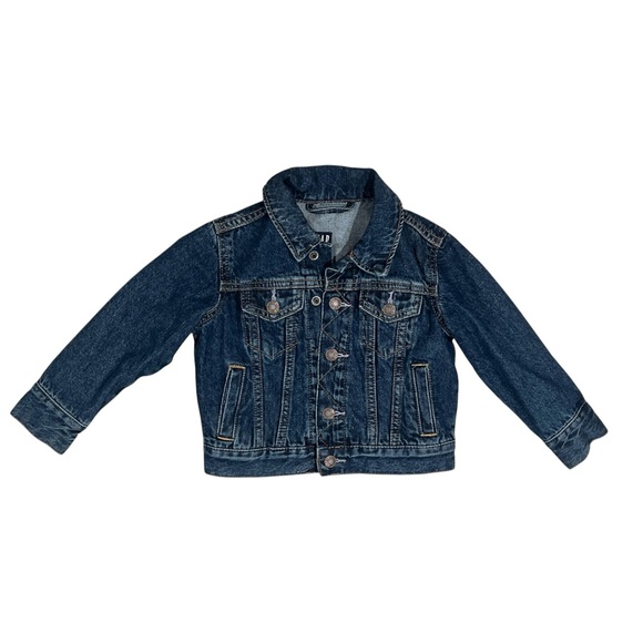 GAP Blue Jean Denim Metal Snap Button-Up Jacket,‎ Size 2T - Picture 1 of 4